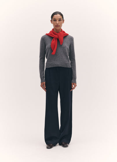 Fionn XL Cashmere Foulard in Poppy Red