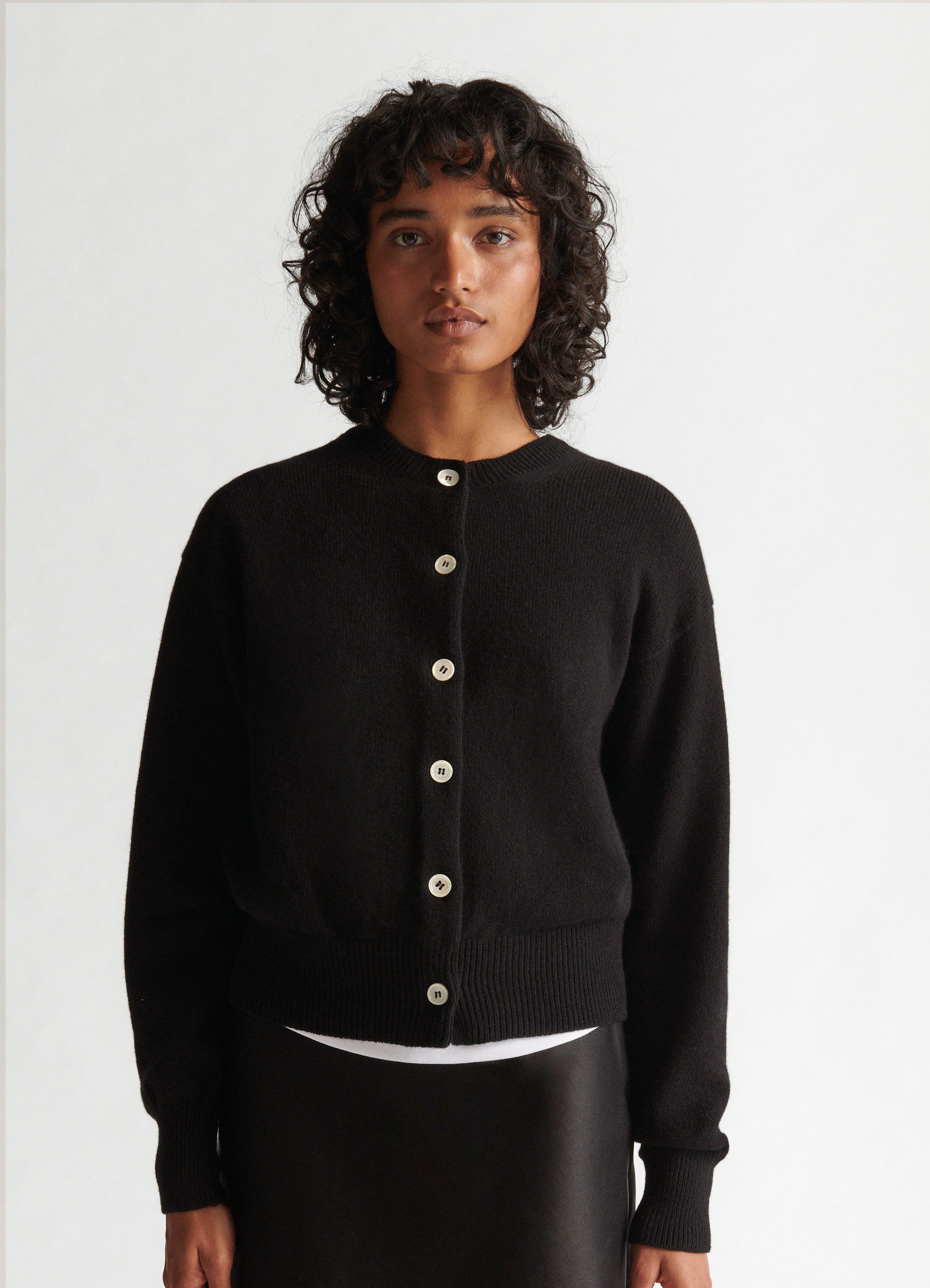 ANDMARY】Lotta ribbon set cardigan