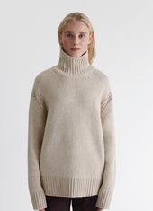 Fintra Lambswool Tunic Knit in Linen
