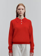 Edith Polo Shirt in Poppy Red