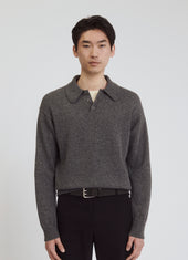 Mens Edith Polo Shirt in Derby Grey