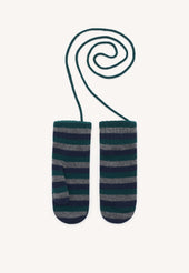 Cashmere Mittens Holly/Derby/Nero Navy Stripe