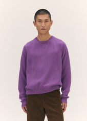 Mens Innes Crewneck in Vivid Purple