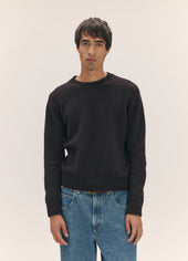 Mens Rosha Crewneck in Dark Brown
