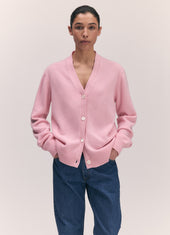 Ava Cardigan in Pale Pink