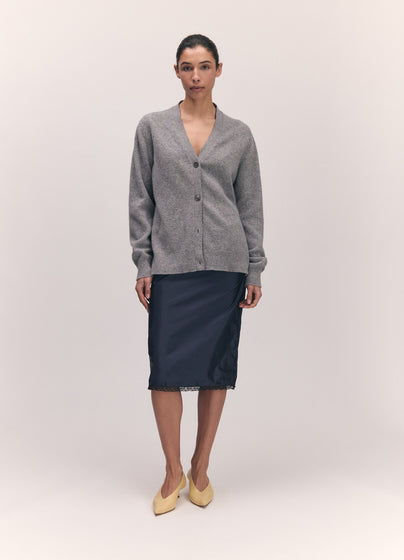 Ava Cardigan in Flannel Grey