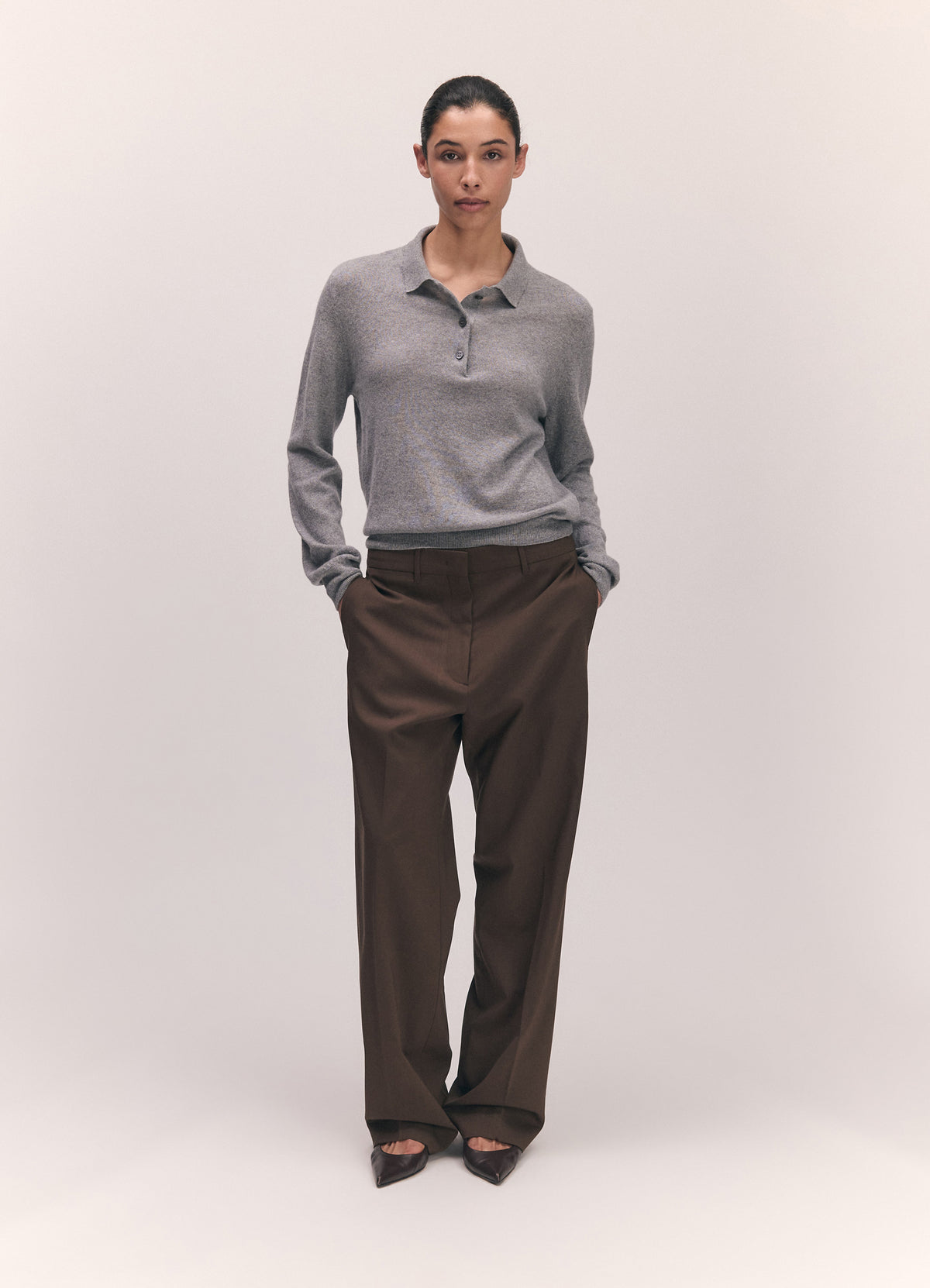 Aoife Cashmere Polo Shirt Soft