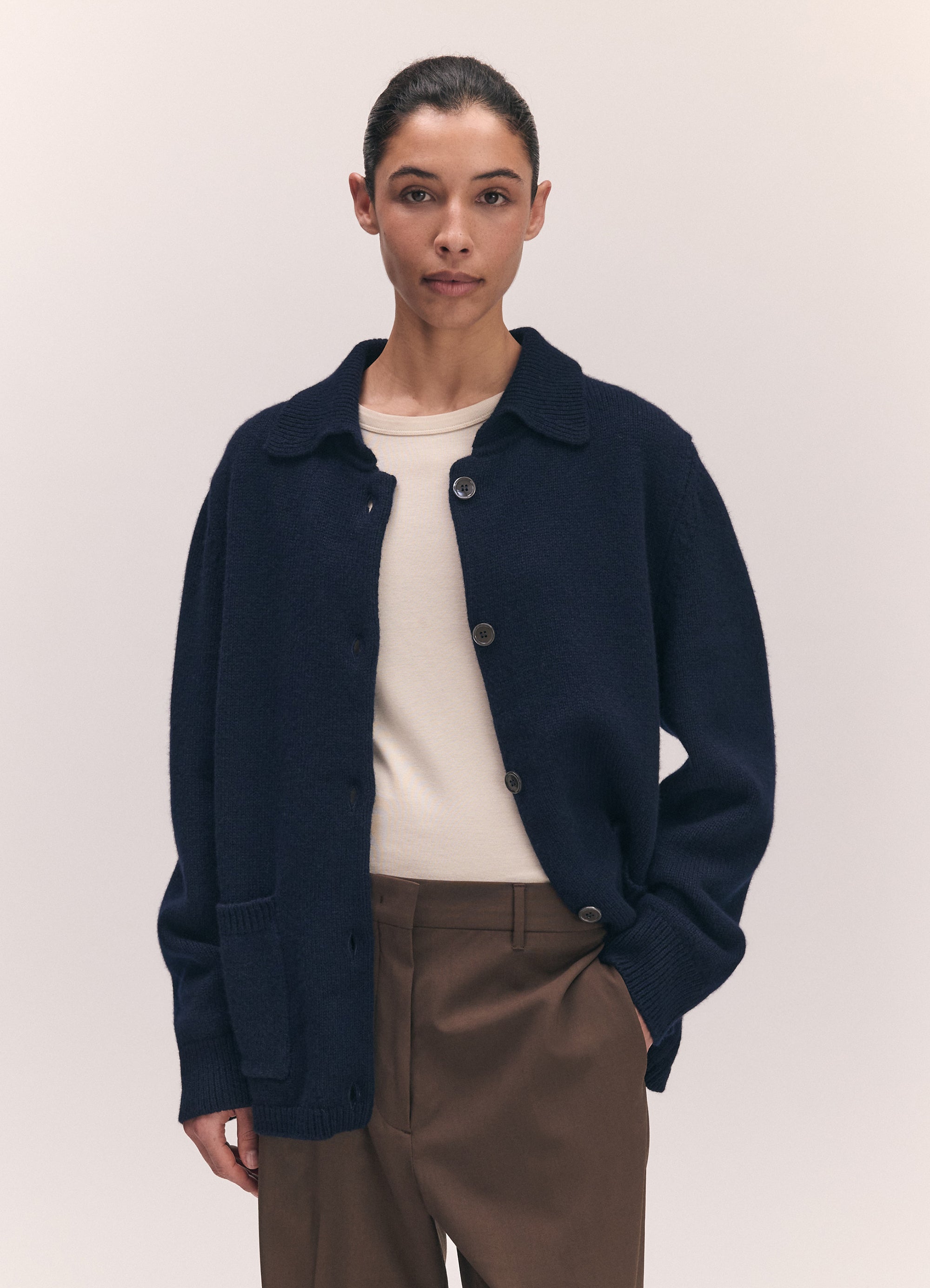 Cashel Chore Jacket in Navy – &Daughter