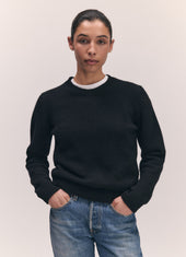 Rosha Shrunken Crewneck in Black