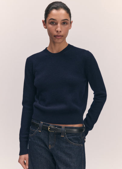 Sligo Slim Crewneck in Navy