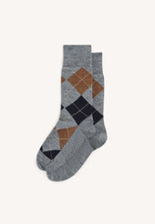 Argyle Socks in Argento