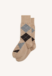 Argyle Socks in Panna