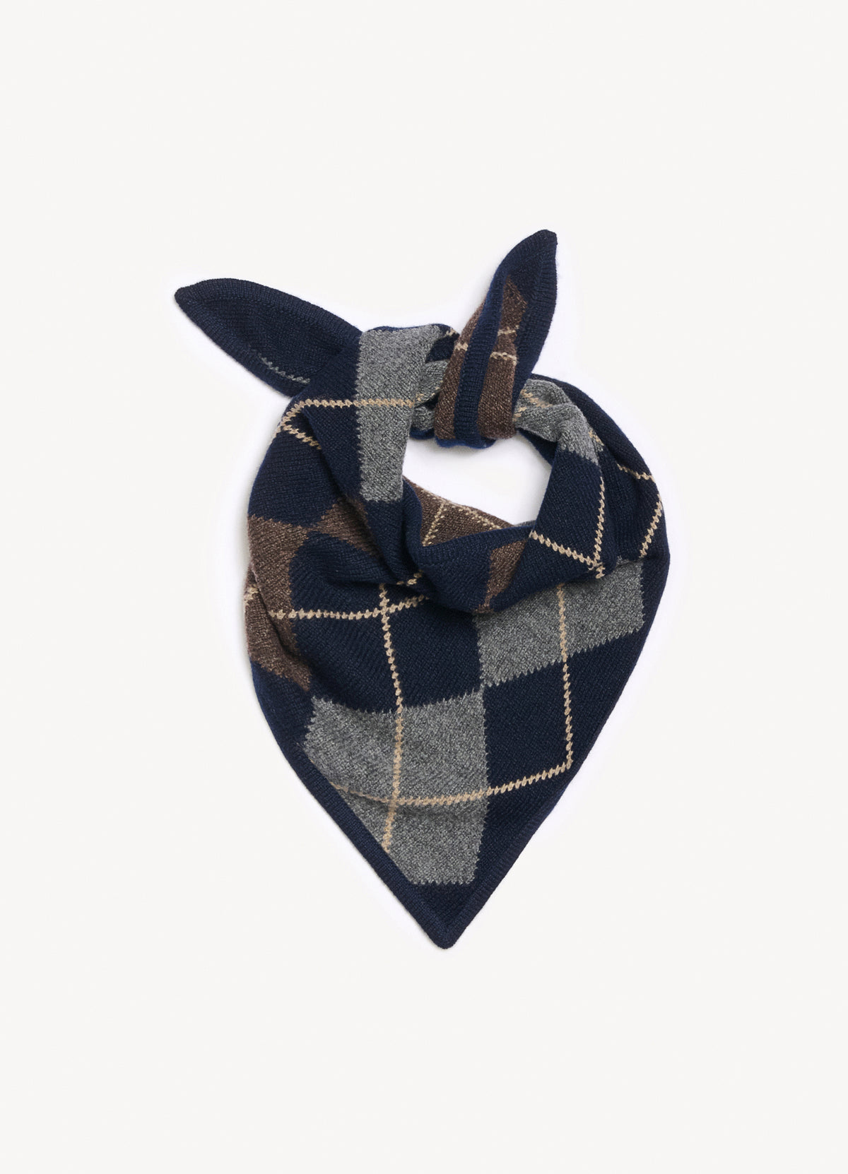 Argyle Cashmere Foulard Brown