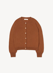 Enya Cashmere Cardigan in Hazelnut