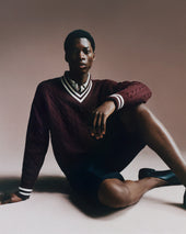 Mens Carlow Cricket Cable in Burgundy