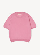 Emer Cashmere T-Shirt in Pink