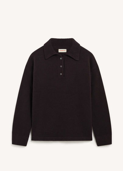 Torin Polo Shirt in Dark Brown
