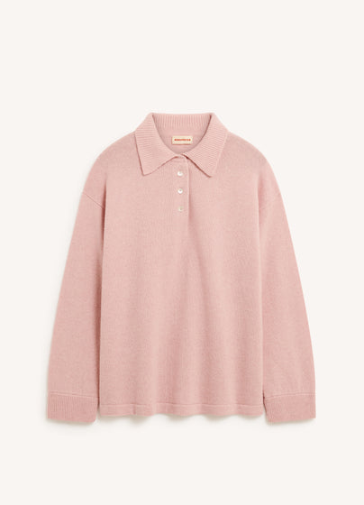 Torin Polo Shirt in Pale Pink