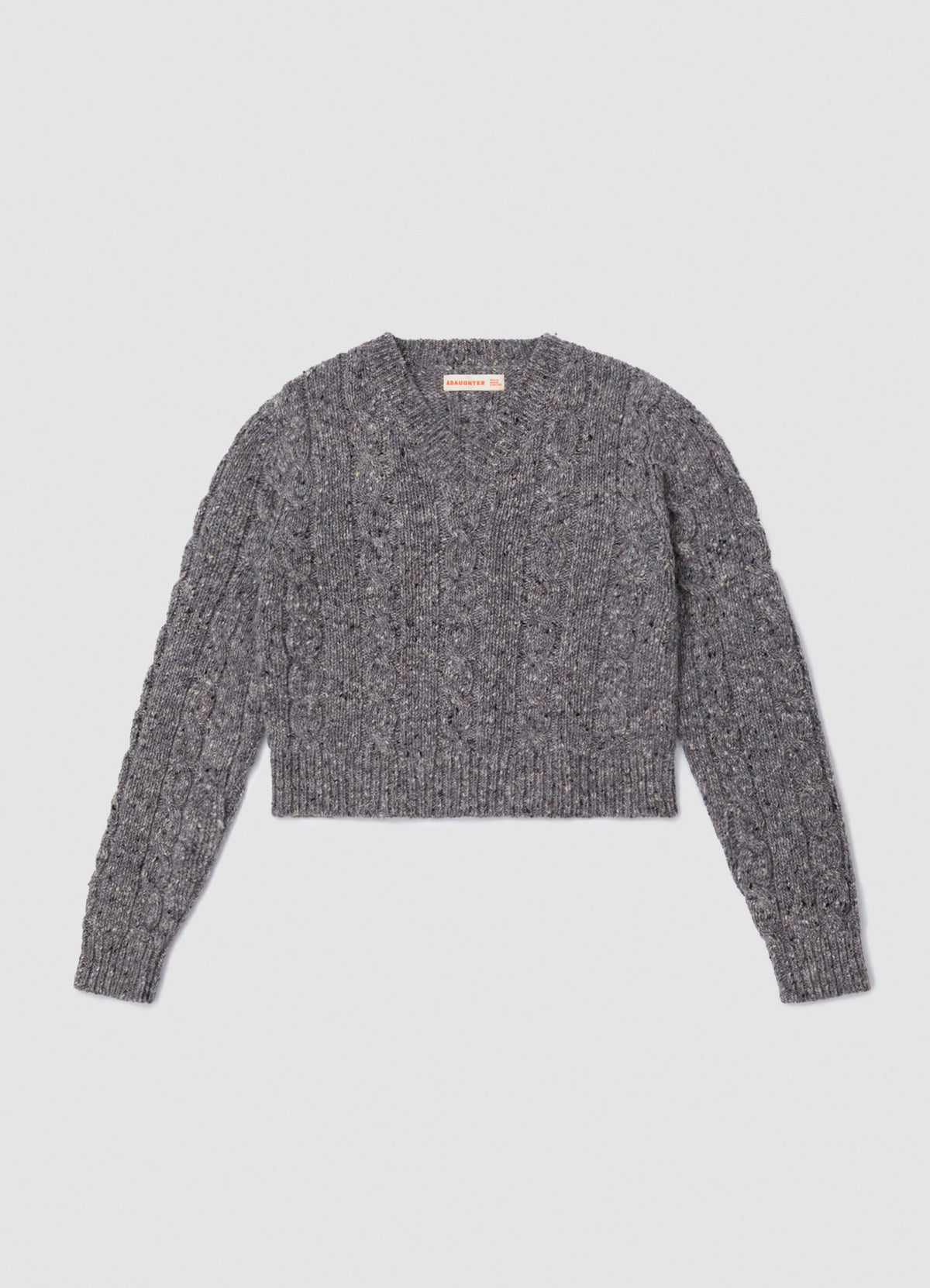 Mairie Donegal Cable V neck Ramor