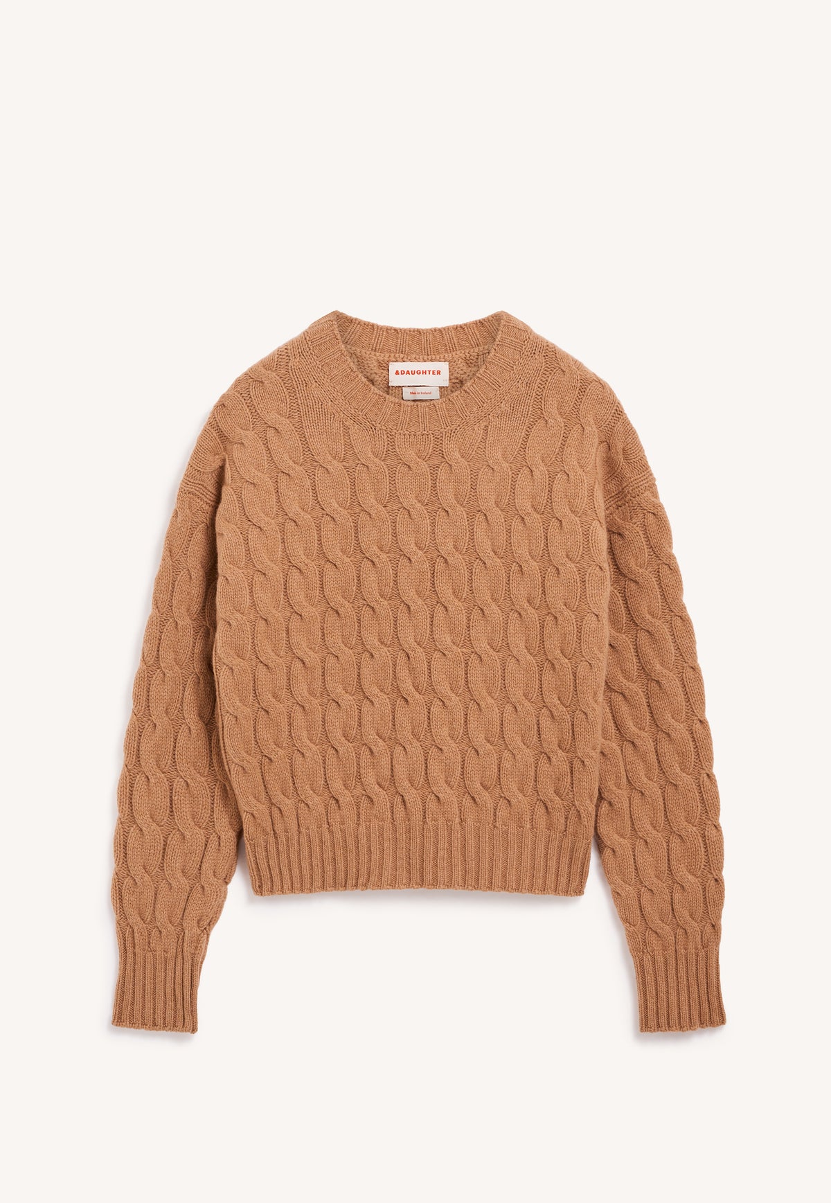 Mara Cable Crewneck Sugar
