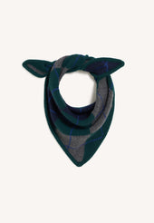 Argyle Foulard in Holly Green with Smalt