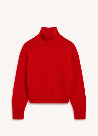 Sora High Neck in Poppy Red