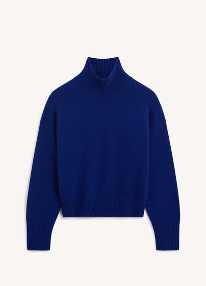 Sora High Neck in Smalt Blue