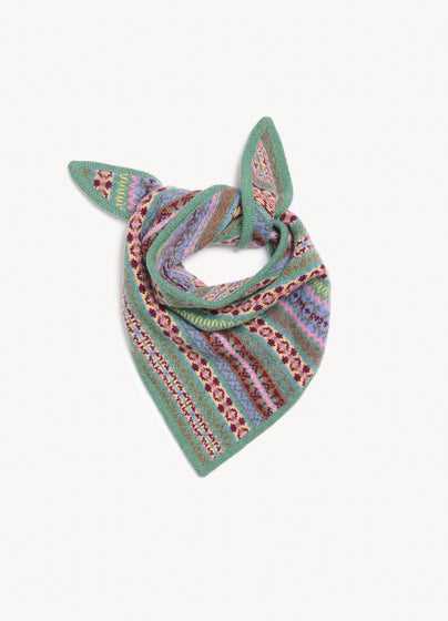 Fairisle Cashmere Foulard in Strath Multi