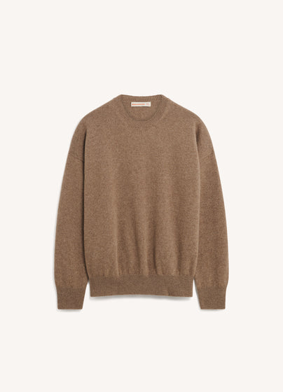 Innes Slouch Crewneck in Dark Natural