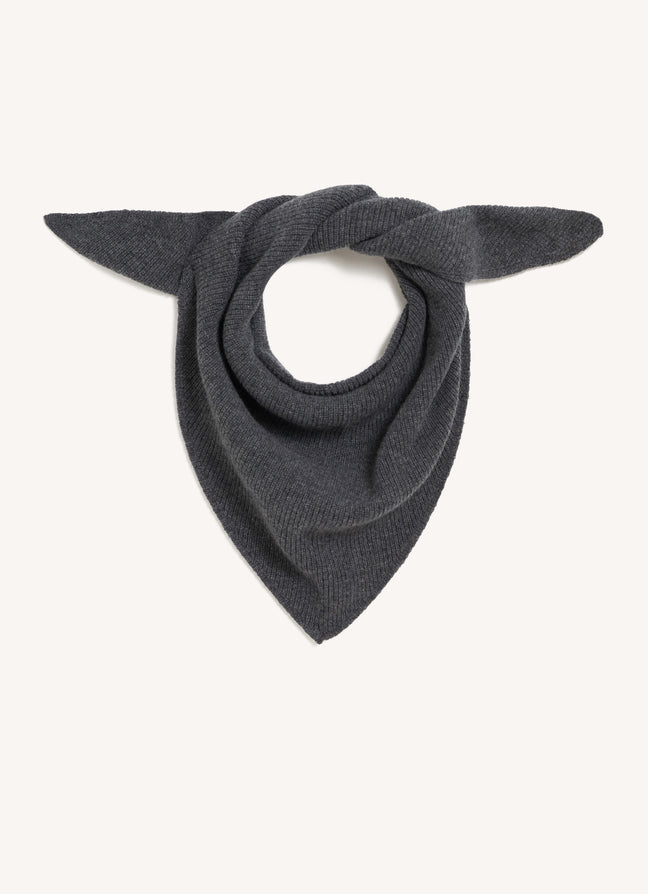 Mens Fionn XL Cashmere Foulard in Derby Grey