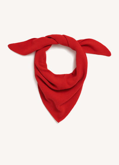Fionn XL Cashmere Foulard in Poppy Red