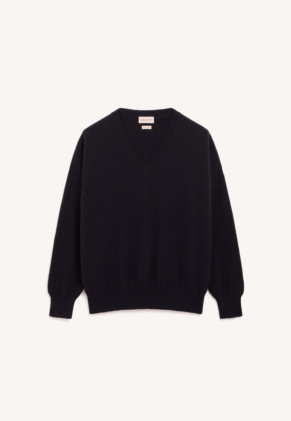 Innes Slouch V-Neck in Black