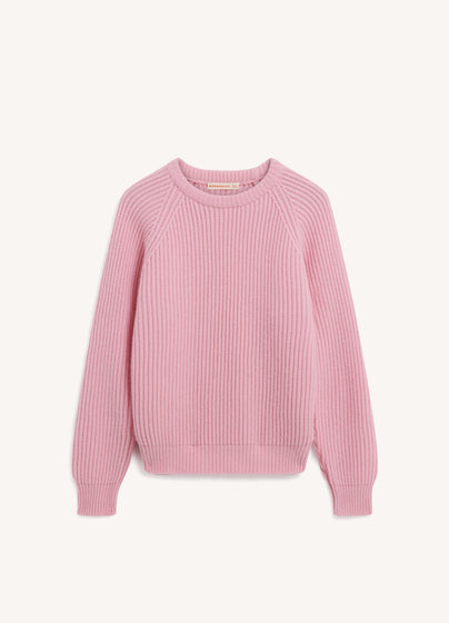 Rowan Rib Crew in Pale Pink