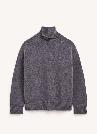 Caragh High Neck in Derby Grey