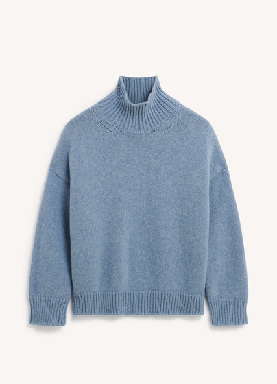 Caragh High Neck in Vintage Blue