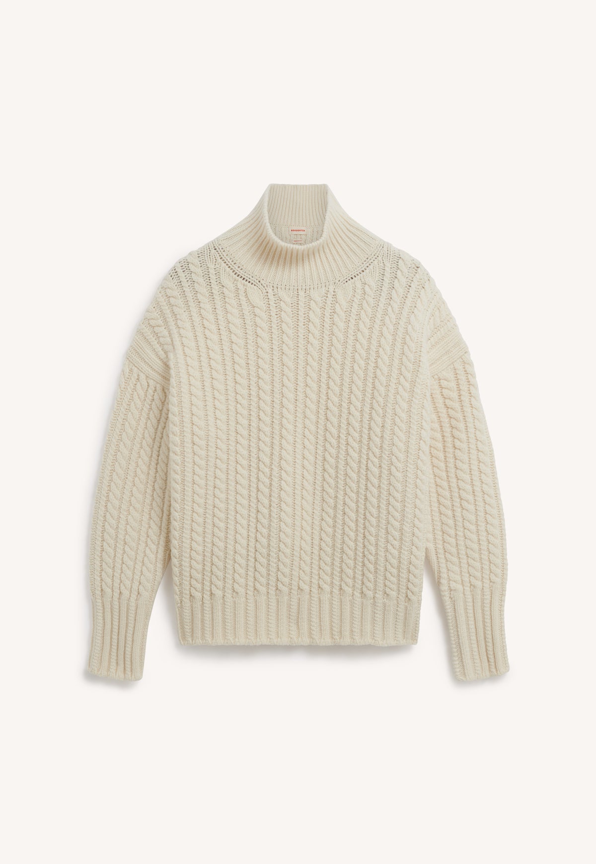 Caragh Cable High Neck Undyed