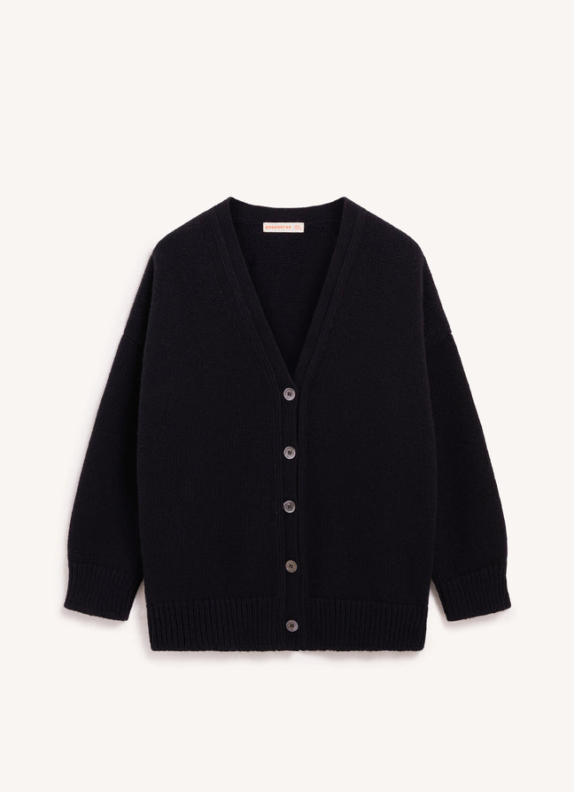 Caragh V-Cardigan in Black