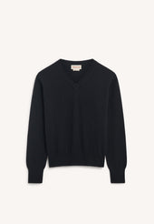 Skye Cashmere V-Neck in Black