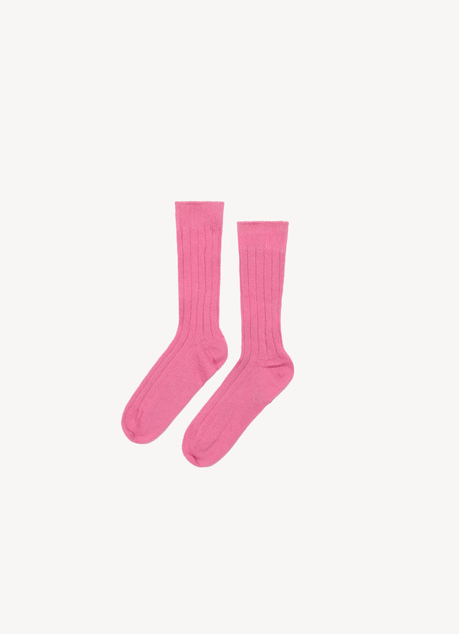 Cora Cashmere Socks in Parsons Pink