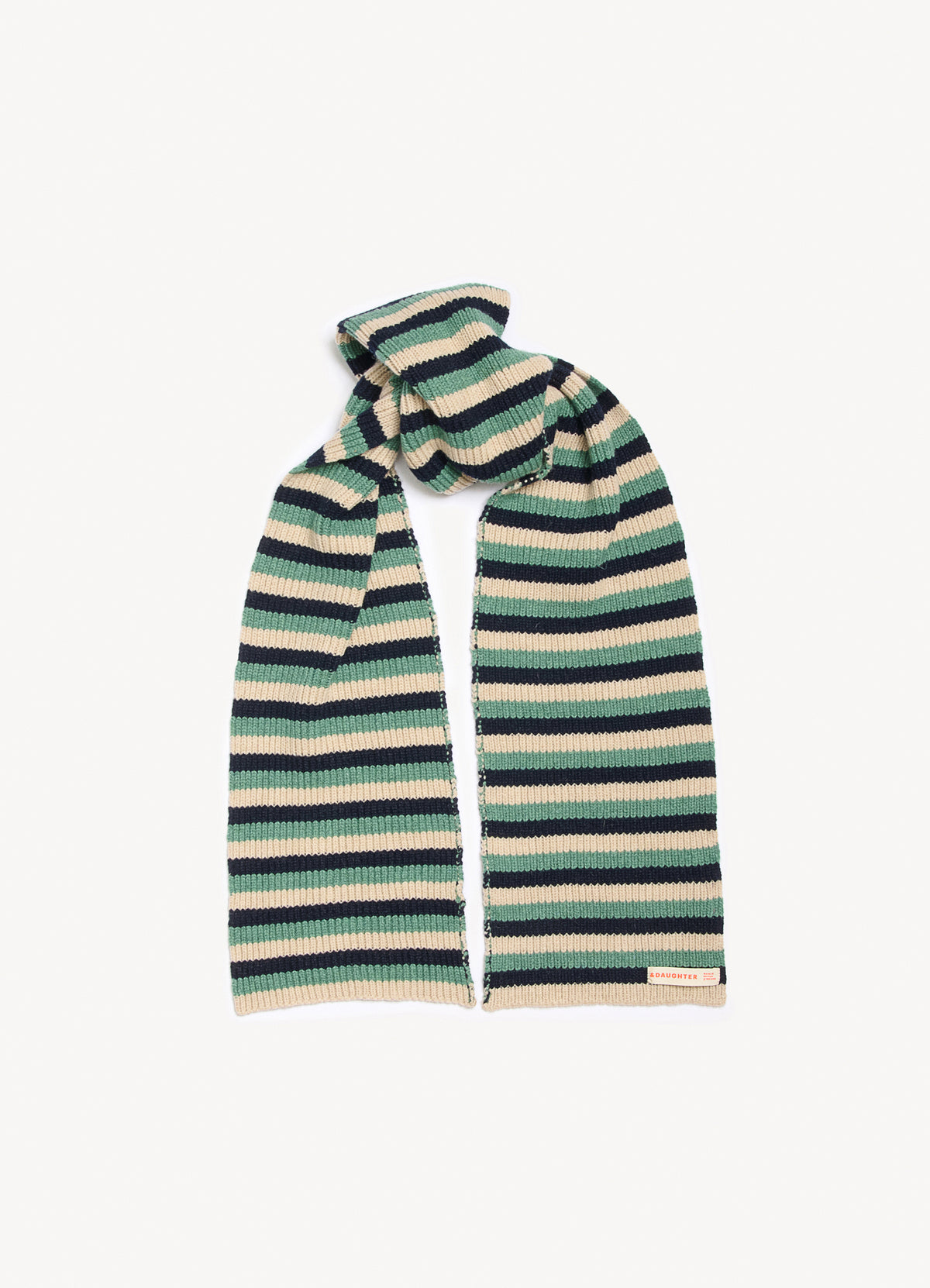 Striped Scarf Strath Oatmeal Stripe