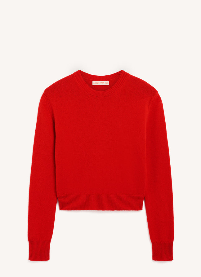 Sligo Crewneck in Poppy Red