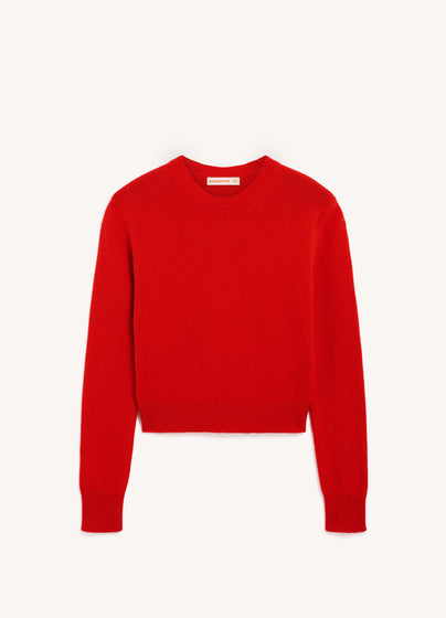 Sligo Crewneck in Poppy Red